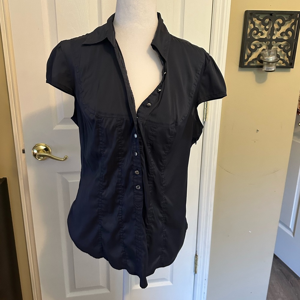 Express button down blue shirt size L